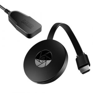 Adaptateur Dongle sans Fil 1080P pour TV, Dongle WiFi Affichage &Eacute;cran Compatible Miracast, Airplay, DLNA, Streaming iOS Android Windows Mac, 2.4GHz Portable (Muxi Nicey, neuf)