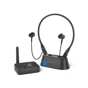 Avantree Aura Loop &ndash; &Eacute;couteurs TV Sans Fil Nouvelle G&eacute;n&eacute;ration avec Auracast & Station de Charge, Casque avec 3 Modes EQ et Voice Clear pour Seniors, Compatible avec la Connexion Auracast One-to-Many (AvantreeDirect, neuf)