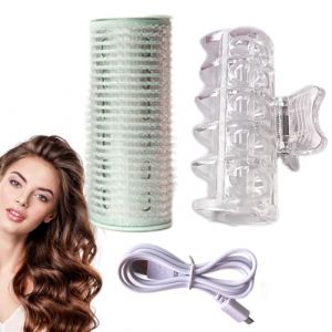 Rouleaux de cheveux auto-adhésifs, rouleaux de rouleaux pour la frange -Rouleaux chauffés,Currlers à cheveux portables auto-adhésifs, outils de curling de cheveux, réaliser facilement des boucles imp (yehuiler, neuf)