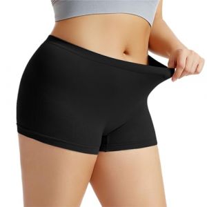 Chanpning Anti Frottement Cuisse Femme sous Robe Culottes sans Couture Boxer Short Sécurité Taille Haute Pantalons De Cyclisme Sport Douce Culotte sous Jupe Shorty Gainant sous-Vêtements (Blingko, neuf)