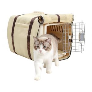 Housse De Chenil pour Chien - Protecteur De Caisse avec Poignées - Housse De Transport pour Chat avec Fenêtre en Maille Et Anti-Dérapant | pour Animal De Compagnie Chiot Chat Voyage Avion (owniek, neuf)