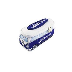 BRISA VW Collection - Trousse en n&eacute;opr&egrave;ne Universelle pour Maquillage, cosm&eacute;tiques, Produits d'hygi&egrave;ne, Stylo (Combi T1 Bus) - (Bleu/Petit) (BRISA Entertainment GmbH, neuf)