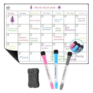 HORREX A3 Calendrier Magnetique Frigo, Planning Semaine Lnclure 3 Marqueurs et 1 Gomme, Tableau Organisation Famille, Semainer Effa&ccedil;able Parfait pour Planification des T&acirc;ches (Gold Rush on the Waves, neuf)