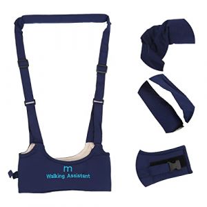 Harnais de Marche pour Bébé Handheld Kids Walker Helper Toddler Infant Walker Harness Assistant Belt Help Baby Walk Child Learning Walk Support Assist Trainer Tool For 8 20 Months(Bleu marin) (Cimenn, neuf)