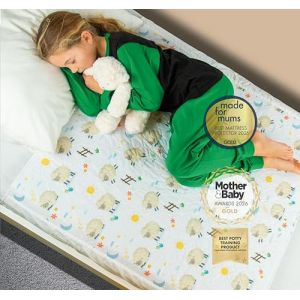 Bedwetz&reg; Lot de 2 al&egrave;ses de lit d'apprentissage de la propret&eacute; | Prot&egrave;ge-matelas 100 % imperm&eacute;ables | Draps d'&eacute;nur&eacute;sie au lit simple et tout-petits | Tapis antid&eacute;rapant avec rebords lat&eacute;raux | Marque (Magnus Creations, neuf)