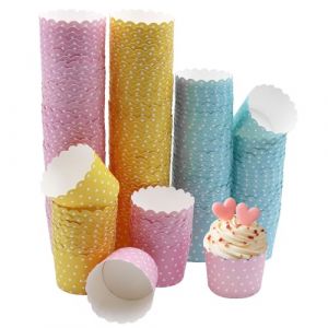 Primasage 150 Pi&egrave;ces Caissette Muffins Papier, R&eacute;sistant Aux Hautes Temp&eacute;ratures Caissettes Cupcake, R&eacute;sistant &agrave; l'Huile Moule Muffins Papier Adapt&eacute; &agrave; la Cuisson de Muffins, R&eacute;unions de Famille (primasage, neuf)