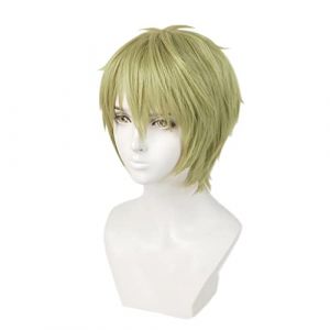 REYHS Perruque Loid Forger Cosplay pour famille espion, perruque courte jaune, perruque d'Halloween pour Halloween, fête costumée, spectacle d'anime, concerts, perruque quotidienne (taille : 2, Farbe (good stuff A, neuf)