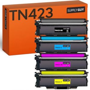 Supply Guy TN423, TN421 Cartouche de Toner Compatible avec Brother TN-423, TN-421 pour Brother MFC-L8690CDW, MFC-L8900CDW, HL-L8260CDW, HL-L8360CDW, DCP-L8410CDW Multipack 4 Toner (SupplyGuy, neuf)