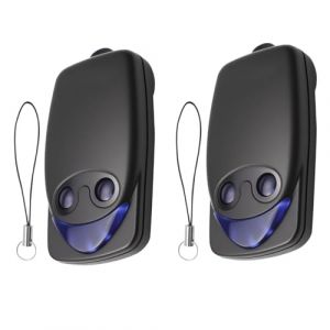 T&eacute;l&eacute;commande portail 433,92 MHz lot de 2, compatible Nice FLO1 FLO2 FLO4 687368713, t&eacute;l&eacute;commande porte de garage 2 canaux, code fixe, longue port&eacute;e 50m, avec piles incluses et guide d&rsquo;appairage facile (ShiHuLian, neuf)