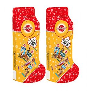 Pedigree Lot de 2 Chaussettes de No&euml;l pour chiens (The Marvellous Group, neuf)