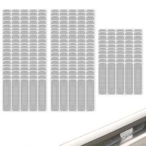 WUSJCOF Kit de r&eacute;paration de moustiquaire (250 pi&egrave;ces), moustiquaire, filet de r&eacute;paration pour moustiquaire, ruban adh&eacute;sif Velcro pour r&eacute;paration de moustiquaire de fen&ecirc;tre, protection anti-insectes (NAROU DUTEN, neuf)