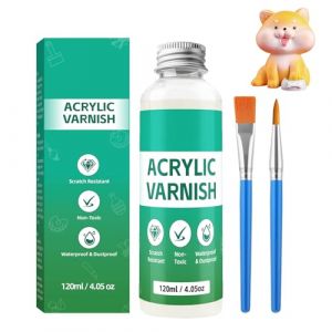 Cerioll Vernis Argile Autodurcissante Et Brillant, Vernis Argile Autodurcissante, Vernis Peinture Acrylique pour Poterie pour Éviter Les Fissures, Les Rayures Et l'usure, 120ml (UP LII, neuf)