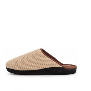 Chat Botté Chaussons Pantoufles Antidérapants Made in France avec Semelle Technique à Mémoire de Forme Ultra Confort Brevetée - Chausson Homme Femme Intérieur Extérieur Lavable en Machine (Beige 37) (CHAT BOTTE, neuf)