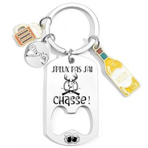 VZIUYTRE Cadeau Fan de Basket Coach Porteclef D&eacute;capsuleur Original Porteclef Personnalis&eacute; pour Basket Chasseur Football Golfeur Motard P&ecirc;cheur Cycliste Rugby BOXE JUDO TENNIS Cadeau (1) (pingxiangshiyangkaidianzishangwuyouxiangongsi, neuf)