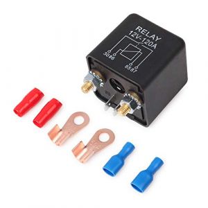 EHDIS Relais 12V 120A 4 Pin avec 2 Pin Footprint + 2 Terminal, Coupleur Separateur Batterie pour Automobile v&eacute;hicules lourds Camion Pelle Van Bateau (Ehdis Company, neuf)