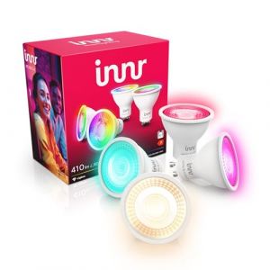 innr Zigbee GU10 Ampoule Connectée, Fonctionne avec Hue* et Alexa (Pont Requis), Spot Blanc et Couleur, 16 Millions de Couleurs, Ampoules RGB, LED Lampe, Intensité Variable, 410 lumens - 4 Pièces (Innr Lighting, neuf)