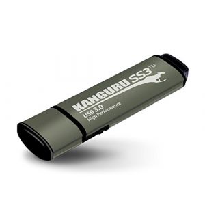 Kanguru SS3 &ndash; Cl&eacute; USB de 64 Go &ndash; Commutateur de protection physique en &eacute;criture &ndash; USB 3.0 SuperSpeed &ndash; Portable (Tec & More, neuf)