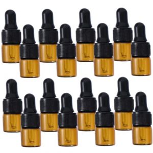 Hemobllo 40Pièces Bouteilles Verre de Comptage avec Pipettes Flacons Multifonctions pour Huiles Essentielles et Échantillons de Parfum Pratiques et Durables (pattobold, neuf)
