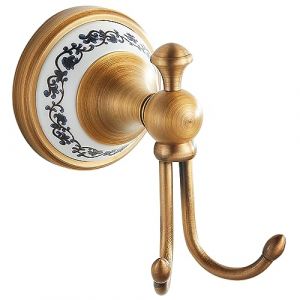 Crochets en Laiton de Serviette de Bain en Bronze Antique, Accessoires fix&eacute;s au Mur de mat&eacute;riel de Salle de Bains, Conception de Porcelaine (PinMing Weiyu, neuf)