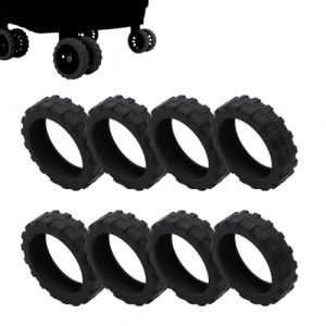 Xistuoz Couvertures de protection de roue de bagage, Couvre-roue de valise | Housse de protection de roue de compartiment à bagages en silicone de 8 pièces | Housse de protection en silicone pour roue (criatle, neuf)