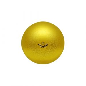 DRUNA Ballon de Gymnastique Rythmique M&eacute;tallis&eacute; + Paillettes en PVC, 17 cm, 300 g &ndash; Appareil de Gymnastique, Ballon d&rsquo;Exercice (Or) (Indigo Sports, neuf)