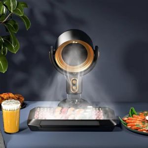 PZCC Hotte Portable de Cuisine, Mini Hotte Aspirante, Fonctionnement &agrave; Faible Bruit, 180 M&sup3;/H Forte Aspiration, Mode Recyclage avec Filtre &agrave; Charbon, pour Fondue de Cuisine, Barbecue (Or noir) (Appleton Trade Store, neuf)