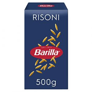 barilla risoni no.26, pâtes de son de grains durs-8 paquets de 500 g [4 kg] (Italiaen Gourmet UK Ltd, neuf)