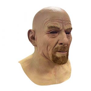 G&eacute;n&eacute;rique Halloween Horror Mask,Halloween Masque Horreur Adulte T&ecirc;te Compl&egrave;te Effrayant De D&eacute;coration d'halloween Mask Noir Cosplay Carnaval Homme Femme (003 Grand p&egrave;re/m&egrave;re,Taille Unique) (junice, neuf)