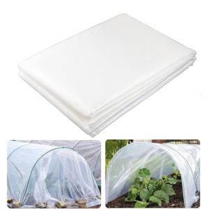 Générique Bache pour Serre 3 m x 4 m, Bache Plastique Transparente, Polyéthylène Horticole, Bâche Serre Tunnel De Jardin, Film Imperméable Et Anti-Poussière pour Serre, Film Transparent Anti- Ferme (Jiabowen, neuf)