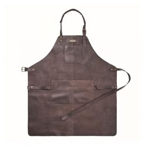 DRAKENSBERG Tablier de barbecue en cuir « Bob» pour homme, extra large, grande taille, tablier de barbecue en cuir de haute qualité, Marron café, XXL (DRAKENSBERG Shop, neuf)