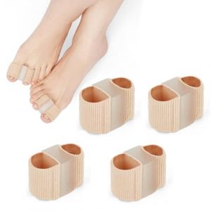 QEEROYO 2 Paires Correcteur Hallux Valgus Fibres de Gel, Redresseur Orteil & &Eacute;carteur Orteil, S&eacute;parateurs d'Orteils, Correction d'orteils en Fibre de Gel pour Hallux Valgus, pour Homme et Femme (Giki shop, neuf)
