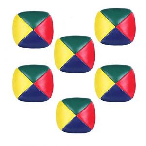 Rmeet Balles de Jonglage,6 Pack Mini Balles de Cirque en Cuir PU Balles Doux pour Débutants Garçons Filles Enfants Adultes Multicolore (Rmeet, neuf)