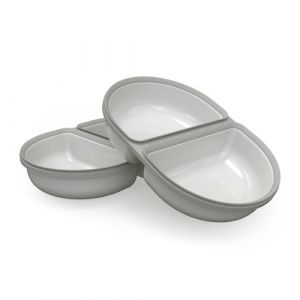 SureFeed Sure Petcare Split Gamelle pour animaux de compagnie avec joint intégré, compatible avec distributeur de nourriture à micropuces Sure Petcare avec couvercle scellé, fonctionne pour l'eau (Sure Petcare, neuf)