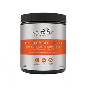 Neutrient™ Poudre de cétogène MCT à base d'huile de noix de coco et de ghee et beurre nourris à l'herbe – Délicieuse expérience de café/thé du matin et production de cétone pour corps du carburant (Abundance & Health, neuf)