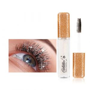 Coloré Fard à Paupières Mascara Liquide 6 Couleurs, Mascara Volumisant Allongant Mascara Diamants Étincelants 6 ml (Blanc) (LASX, neuf)