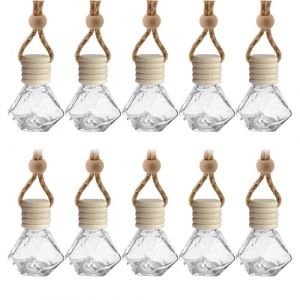 Flaconi 10PCS Diffuseur Voiture,Diffuseur Voiture Vide,Diffuseur Parfum Voiture,Diffuseur Huiles Essentielles Voiture,Flacon Diffuseur Parfum Vide,Convient &agrave; Toutes Les Voitures (Diamant, 10PCS) (shenhua auto, neuf)