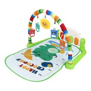 Tapis d &eacute;veil Musical B&eacute;b&eacute;, Tapis de Jeu B&eacute;b&eacute; Gym, Tapis de Jeu &eacute;paissi B&eacute;b&eacute; Avec 5 Jouets D'&eacute;ducation Pr&eacute;coce, Arche de Jeu Centre de Jeux B&eacute;b&eacute; Fitness Piano, Cadeau Naissance Fille et Gar&ccedil;on (Surakey, neuf)
