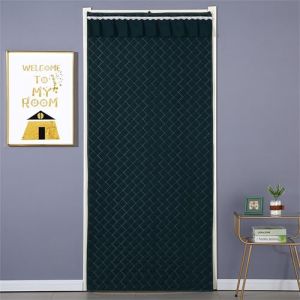 Surwin Rideau de Porte Isolant Thermique, Rideau de Porte interieur d'hiver Thermiques Isolation Anti Froid et Chaleur Rideau de Porte Exterieur Occultant Anti Froid et Chaleur (100*220cm,Vert fonc&eacute;) (Yiwin, neuf)