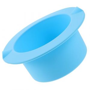 DIYEAH Bol de Fonte de Cire en Silicone Bleu, Antiadh&eacute;sif et R&eacute;sistant la Chaleur, Pot Int&eacute;rieur Compact pour Appareil D'&eacute;pilation la Cire, Outil Pratique pour &Eacute;pilation &agrave; Domicile (Second Speed SS, neuf)