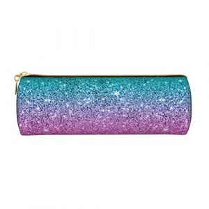 YINGD Trousse à crayons cylindrique rose et bleu pailleté pour adulte avec fermeture éclair lisse, simple, durable, légère, taille unique, couleur, 7.7cm*7.7cm*20.5cm, Ensemble cartable (BAAROO® (跟卖, 必投诉), neuf)