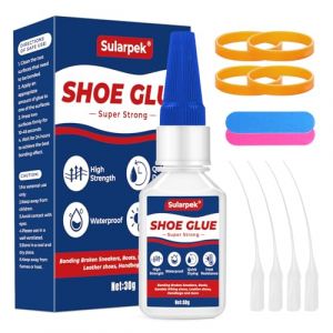 Sularpek Colle Chaussure, 30 G Colle Semelle Chaussure Flexible et Transparente, Colle Chaussures Semelle Extra Forte pour Chaussures de Sport, Chaussures en Cuir et Autres Chaussures (Liangzichanglun, neuf)