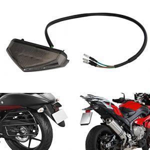 DREAMIZER Feu arrière de frein de moto, 12V 9LED E-Approved Arrêt de moto en cours d'exécution Feu arrière universel pour motos ATV Dirt Bike Scooter. (WQ Fashion Mall, neuf)