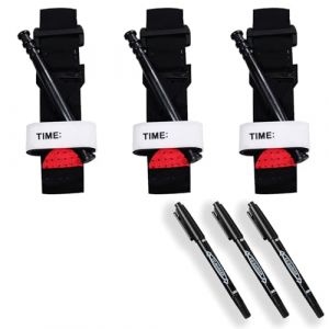 3 Pièces Garrot Tourniquet, Scettar Garrots Médicaux, Garot a Tourniquet, Tourniquet Tactique, Bandage d'urgence pour Randonnée, Alpinisme, Sport, Escalade, Camping (XWF Store, neuf)