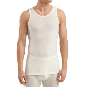 DILLING D&eacute;bardeur en Laine m&eacute;rinos pour Homme Naturel M (Dilling-Underwear, neuf)