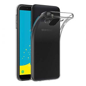 AICEK Coque Samsung Galaxy J6 2018, Transparente Silicone Coque pour Samsung J6 2018 Housse Silicone Etui Case (5,6 Pouces) (AICEK EU Store, neuf)