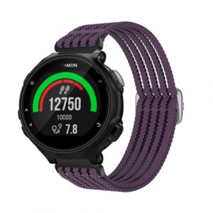 Bracelet en Nylon pour Garmin Forerunner 220/230/235/735XT/620/630, Respirant &eacute;lastique Stretch Alternative Sport Strap Compatible avec Bracelet Garmin Forerunner 220/230/235/735XT/620/630 (H) (HYKEJI, neuf)