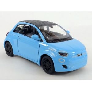 Easy Toys Mod&egrave;le r&eacute;duit de Voiture Compatible avec la Fiat 500e. Voiture Miniature &agrave; l'&eacute;chelle avec Portes ouvrantes. Mod&eacute;lisme Automobile. (500 Blanc) (500e Bleu Clair) (BLUE INTERNATIONAL, neuf)