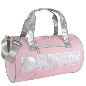 Sacs de sport de danse amusants pour filles, gar&ccedil;ons, danseurs, adolescentes et &eacute;tudiants athl&egrave;tes, rose/argent&eacute;, sacs &agrave; bagages cylindriques Softside (ADS Outlet EU, neuf)