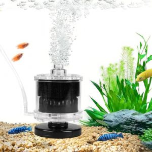 EXLECO Petit Filtre &Eacute;ponge Aquarium avec Tuyau Bulleur, Mini Filtre Int&eacute;rieur D'aquarium pour 60-100 L Aquarium, Filtre Interne avec Mat&eacute;riau Filtrant, pour Crevettes Betta (Pompe &agrave; air Non Incluse) (ZLH2019, neuf)