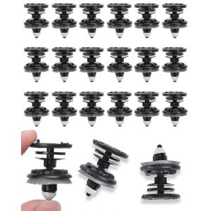 KEMUZ 20 Pièces Agrafe Panneau de Porte, 7l6868243 Fixation Voiture Plastique, Clips de Fixation de Panneau de Porte de Voiture, Convient à la plupart des voitures (WEIWEIHAI, neuf)